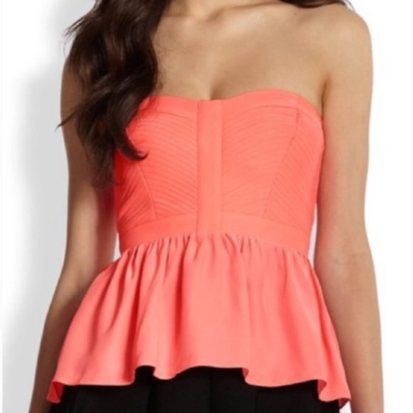 Parker Dita Silk Bustier Top - Picture 1 of 5